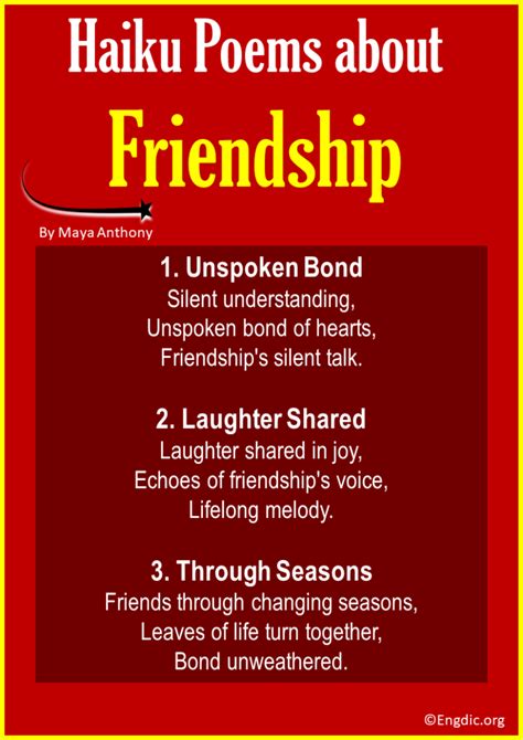 10 Best Haiku Poems about Friendship - EngDic