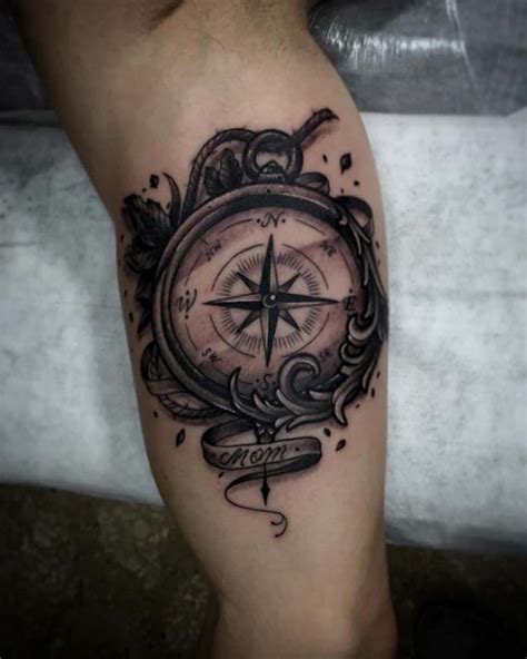 42 Friggin Amazing Compass Tattoos - TattooBlend