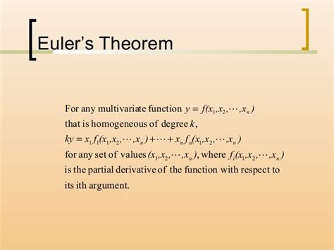 euler's theorem