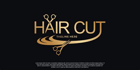 Hair cut logo design Premium Vector 10840324 Vector Art at Vecteezy