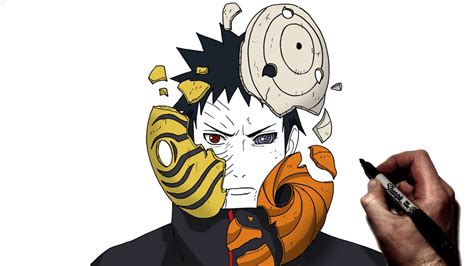 Obito Mask Drawing