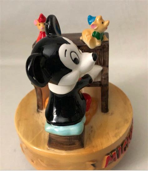 Vintage Mickey Mouse Ceramic Music Box Disney Productions | Etsy