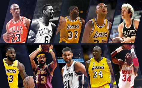 NBA Basketball 10 Greatest Players of All Time