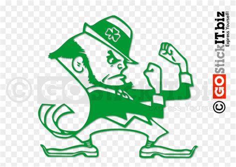 Notre Dame Leprechaun Logo - Notre Dame Fighting Irish Transparent - Free Transparent PNG ...