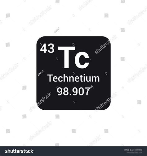 Technetium Chemical Element Periodic Table Stock Vector (Royalty Free) 2141659551 | Shutterstock