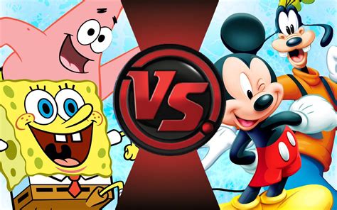 SPONGEBOB and PATRICK vs MICKEY MOUSE and GOOFY! Cartoon Fight Club ...