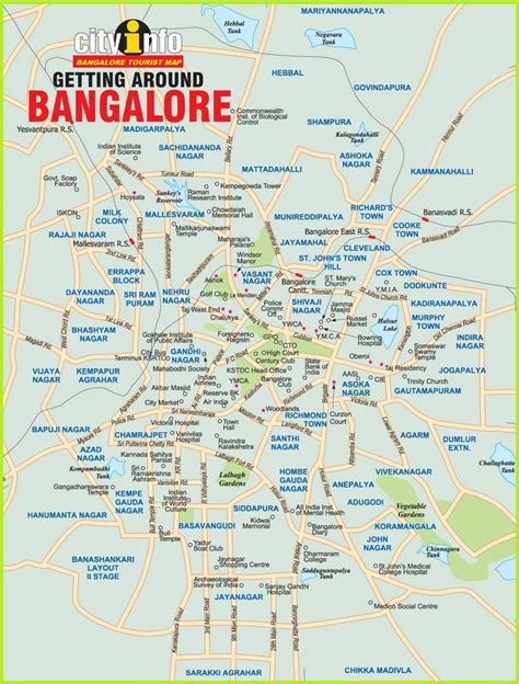 Bengaluru city map - Bangalore in map (Karnataka - India)