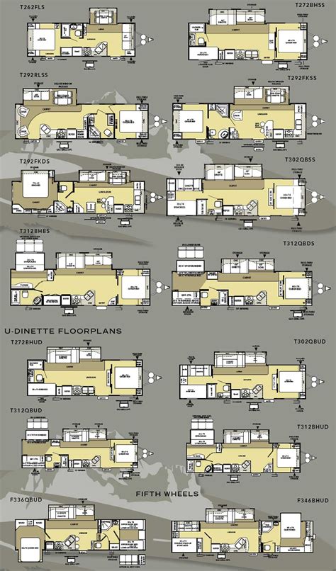 Forest River Salem LA travel trailer floorplans - large picture