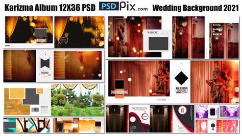 Karizma Album 12X36 PSD Wedding Background 2021 - PSDPIX.COM