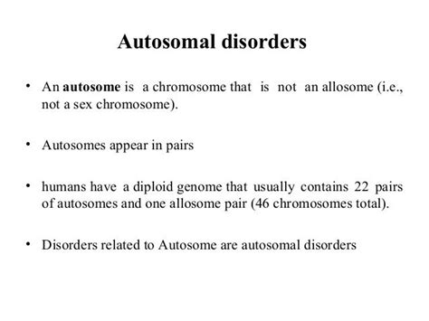 Inherited disorders