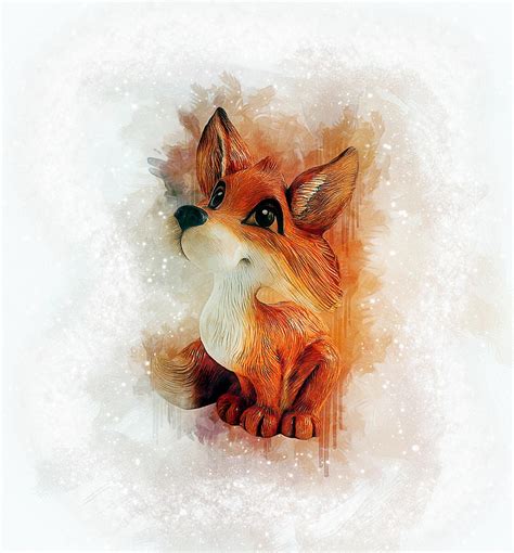 Foxes Drawing Cute