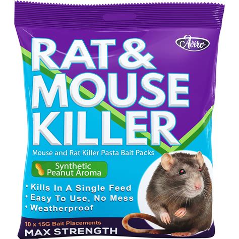 Rat and Mouse Poison (150g) - Maximum Strength Rat Poisoning Blocks. Weatherproof, No Mess Rat ...