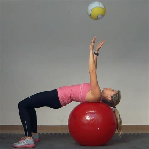 Chest Pass on an Exercise Ball | Golf Loopy - Play Your Golf Like a Champion