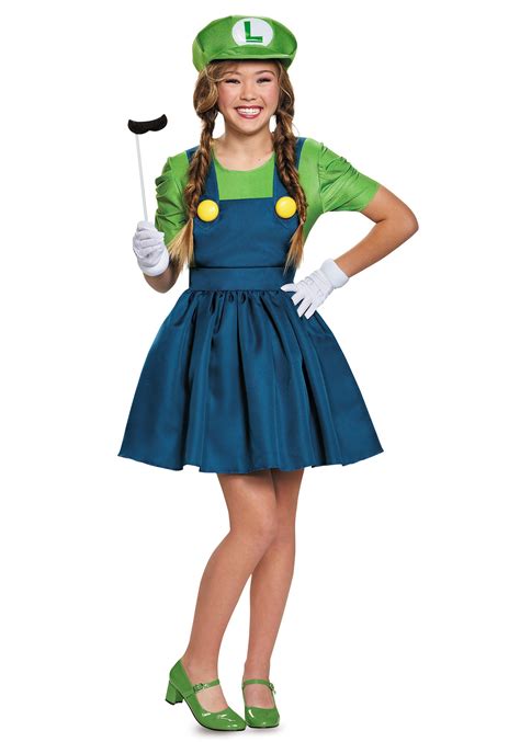 Tween Luigi Skirt Costume