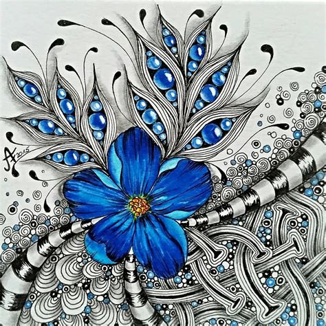 Zentangle artwork, Zentangle art, Tangle art