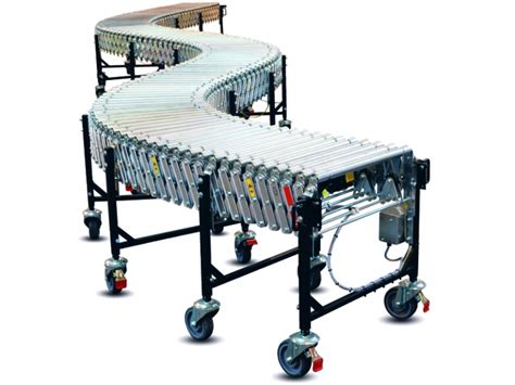 Flexible Powered Roller Conveyor - Extensible Conveyor - Powered Conveyors, Roller Conveyors ...