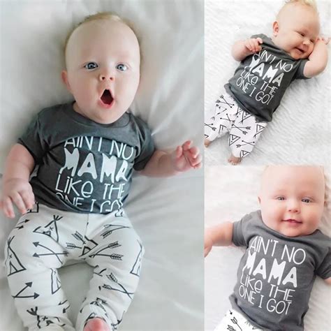 New 2018 Summer Baby Boy Clothing Sets Baby Boy Clothes Cotton Gray ...