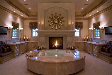 16 Luxury Bathrooms With Fireplaces - Top Dreamer