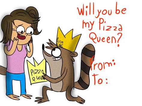 Valentines Day Card ( Rigby x Eileen ) by LotusTheKat on DeviantArt