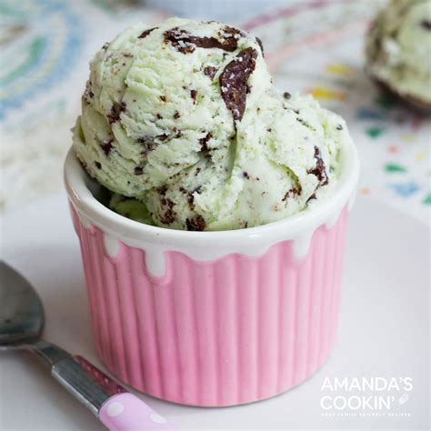 Mint Chocolate Chip Ice Cream: dreamy, creamy, mint ice cream!