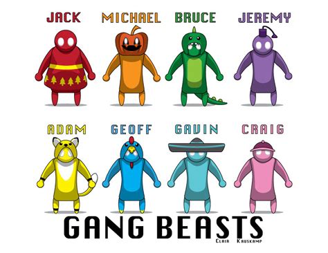 Gang Beasts by ClairKruskamp on DeviantArt