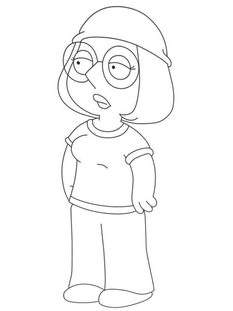 Meg Griffin Family Guy Coloring Page - Free Printable Coloring Pages for Kids