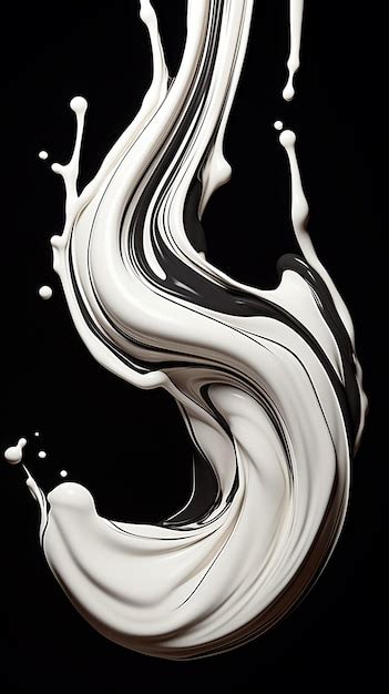 Premium AI Image | Cream Coffee Swirling