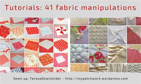 41 fabric manipulation tutorials – Sewn Up