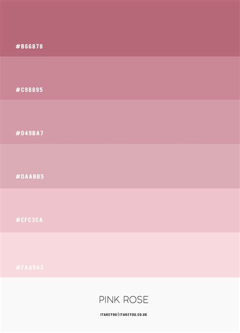 Hex Color Palette, Color Schemes Colour Palettes, Pink Palette, Color Palette Pink Dusty Rose ...