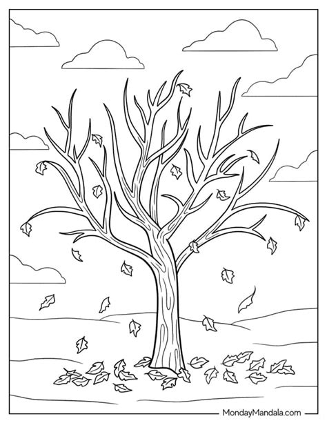 20 Fall Leaves Coloring Pages (Free PDF Printables)