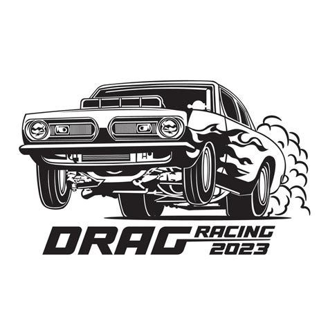 Drag racing car vector illustration, perfect for t shirt design and race competition logo design ...