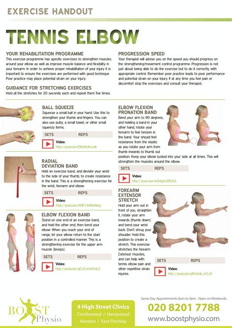 Tennis Elbow Exercises | Tennis Elbow Exercises - BOOST PHYSIO