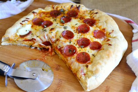 Stuffed Crust Pepperoni Pizza | The Realistic Nutritionist