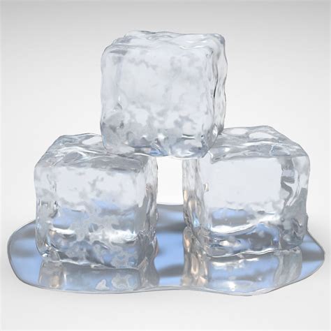 3D Ice Cube V1 | CGTrader