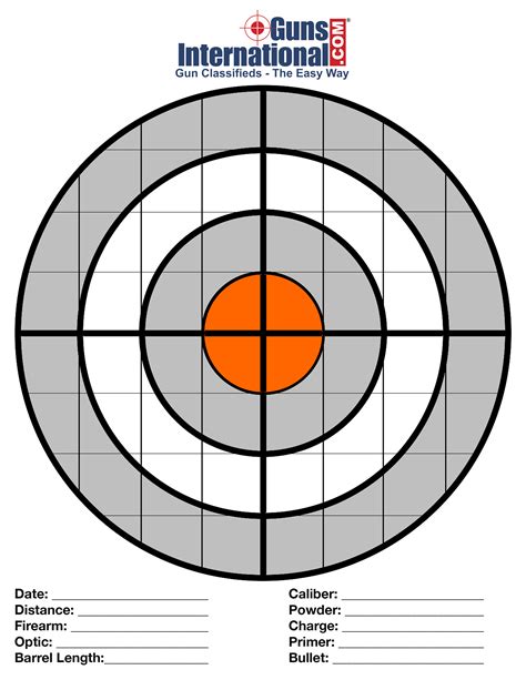 Printable Gun Targets