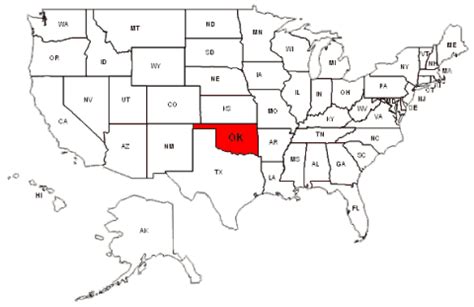 Oklahoma Rivers Map