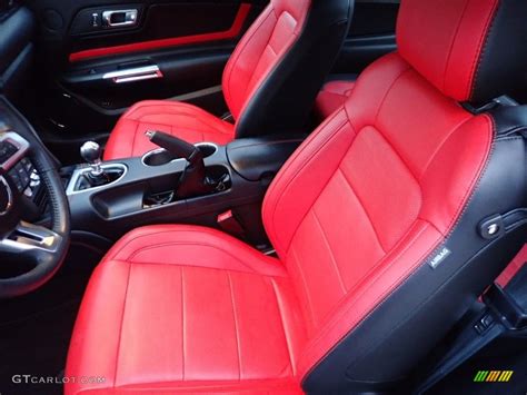 Showstopper Red Interior 2018 Ford Mustang GT Premium Fastback Photo #136843961 | GTCarLot.com