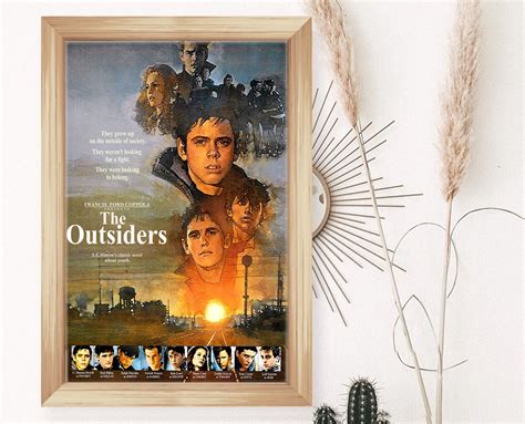 The Outsiders Movie Poster Art Gift Vintage Movie Poster | Etsy