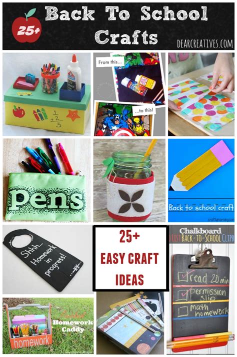 Back To School Crafts 25+ Crafts That Are Fun And Easy To Make!