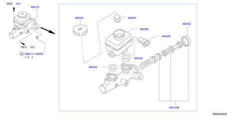 46010-8B500 - Brake Master Cylinder. Brake Master Cylinder - Genuine ...