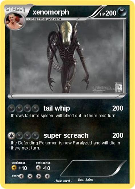 Pokémon xenomorph 175 175 - tail whip - My Pokemon Card