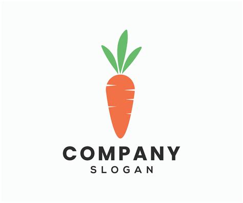 Carrot Logo. Carrot Logo Design Vector Template 11675680 Vector Art at ...