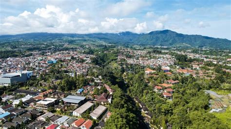 Aerial View of the Beautiful Scenery on Top of Hill Puncak Bogor. Bogor, Indonesia, December 22 ...