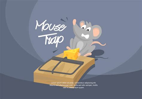 Mouse Trap Illustration 148531 Vector Art at Vecteezy