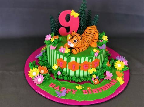 Tiger Themed Birthday Cake — Skazka Cakes