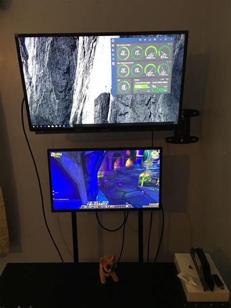 Dual monitor setup now cable management time : r/pcmasterrace