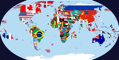 Download World Map And Country Flags Free Images - Www