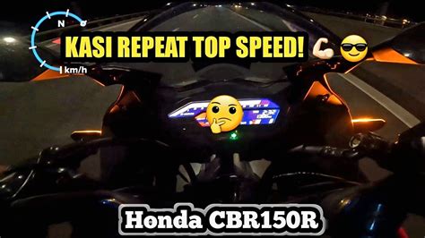 REPEAT TOP SPEED HONDA CBR150R | GPS - YouTube