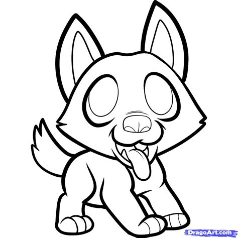 Cute Dog Anime Drawing at GetDrawings | Free download