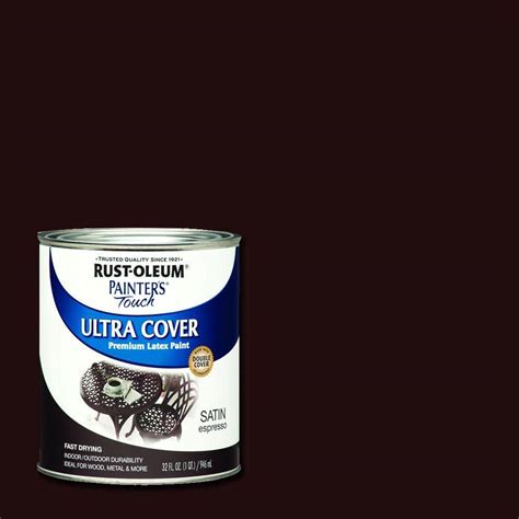 Rust-Oleum Painter's Touch 32 oz. Ultra Cover Satin Espresso General Purpose Paint 242018 - The ...